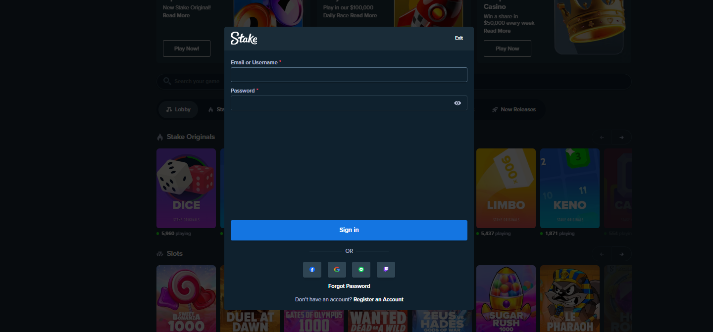 login